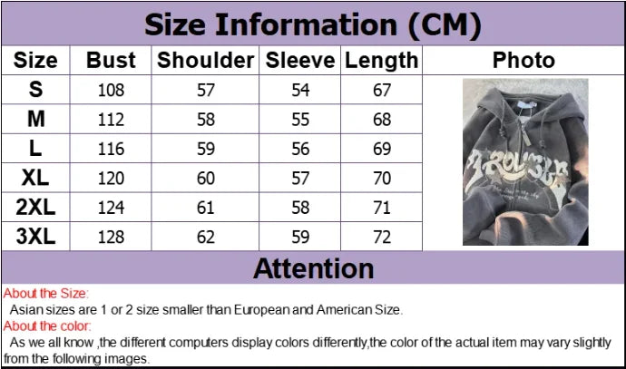 Fashion Embroidery Zip Up Hoodies Autumn Long Sleeve Tops Loose Hood Shirt