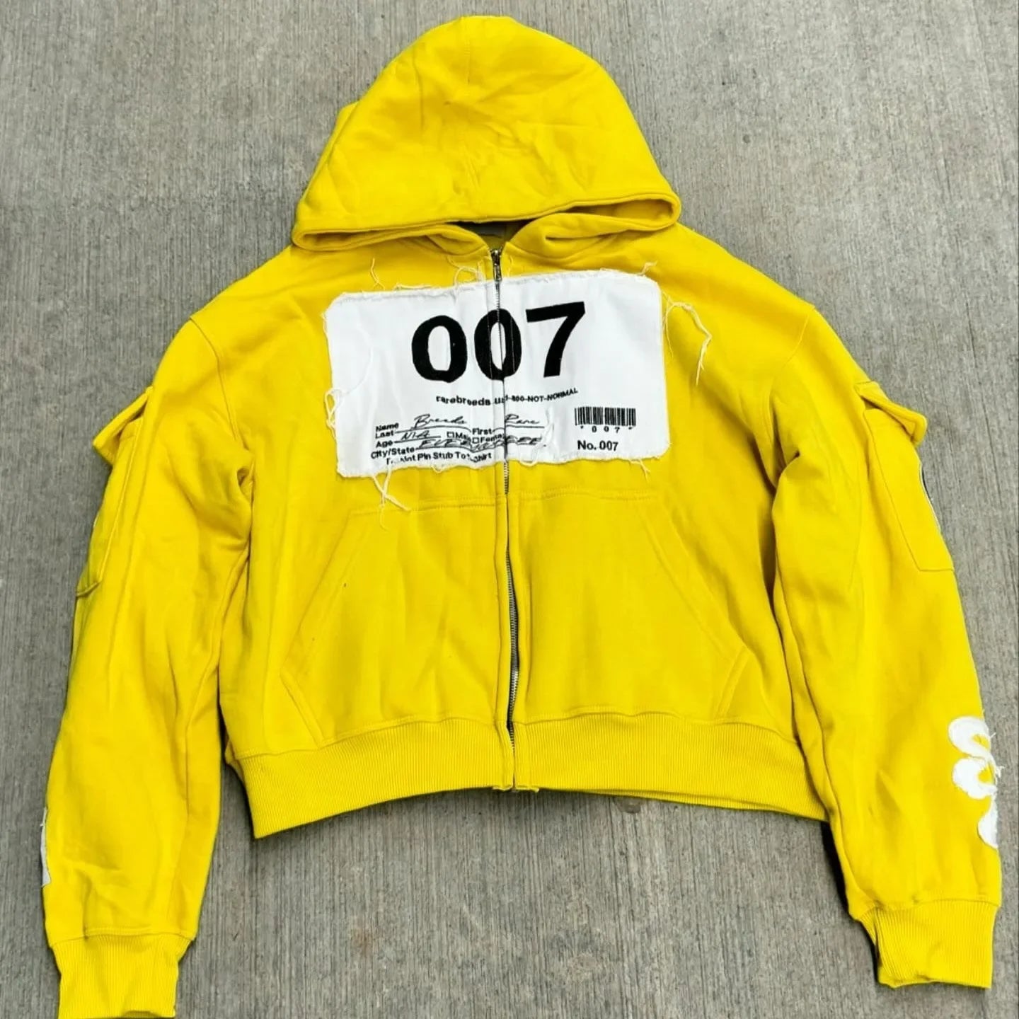 Zip Up Hoodie Hip Hop New Fashion Patch Oversized Hoodie Men Women Loose Casual