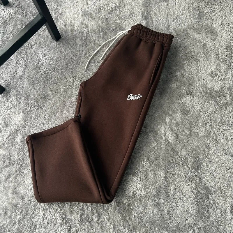 Retro fashion loose straight leg casual pants American trend Harajuku street wear men pants high-waisted