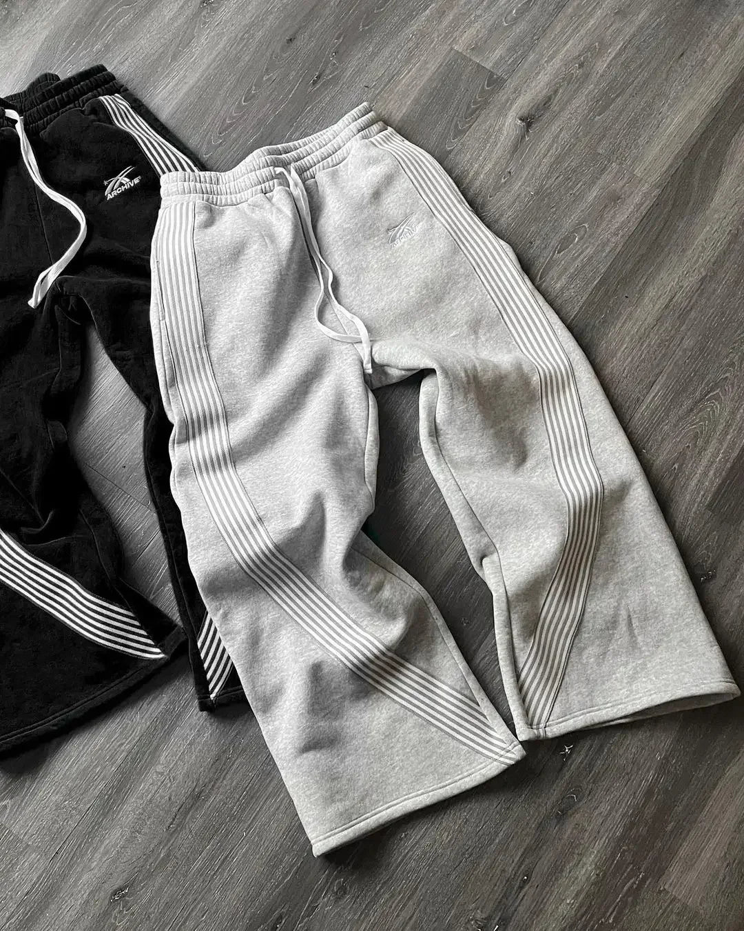 Embroidered Gray Casual Pants Camo Functional Tactical Functional Men's Women's Premium Jogging Drawstring