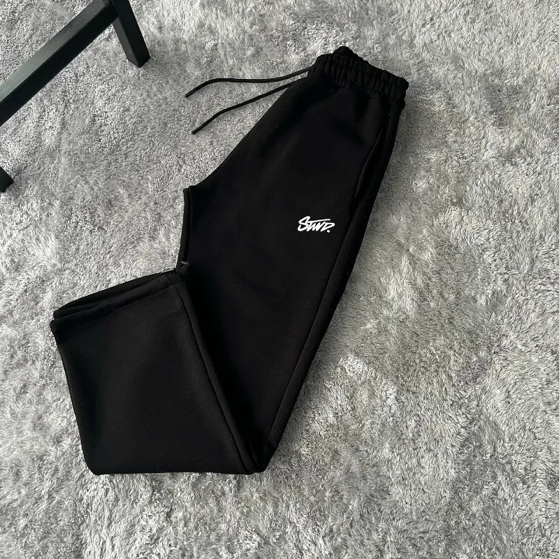 Retro fashion loose straight leg casual pants American trend Harajuku street wear men pants high-waisted