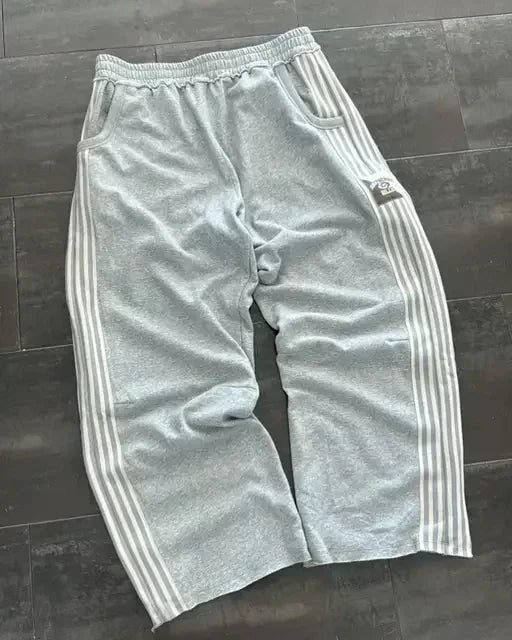 Embroidered Gray Casual Pants Camo Functional Tactical Functional Men's Women's Premium Jogging Drawstring